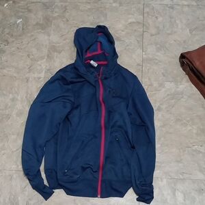 Nike Navy Hoodie with Vibrant Pink Accents KD